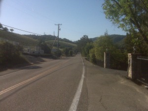 Thanks to my phone, I found my way through the 'burbs to Palomares Road!